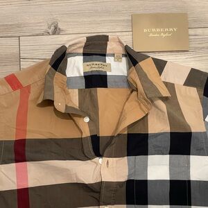 Burberry Check Short-Sleeve Shirt Men’s Medium